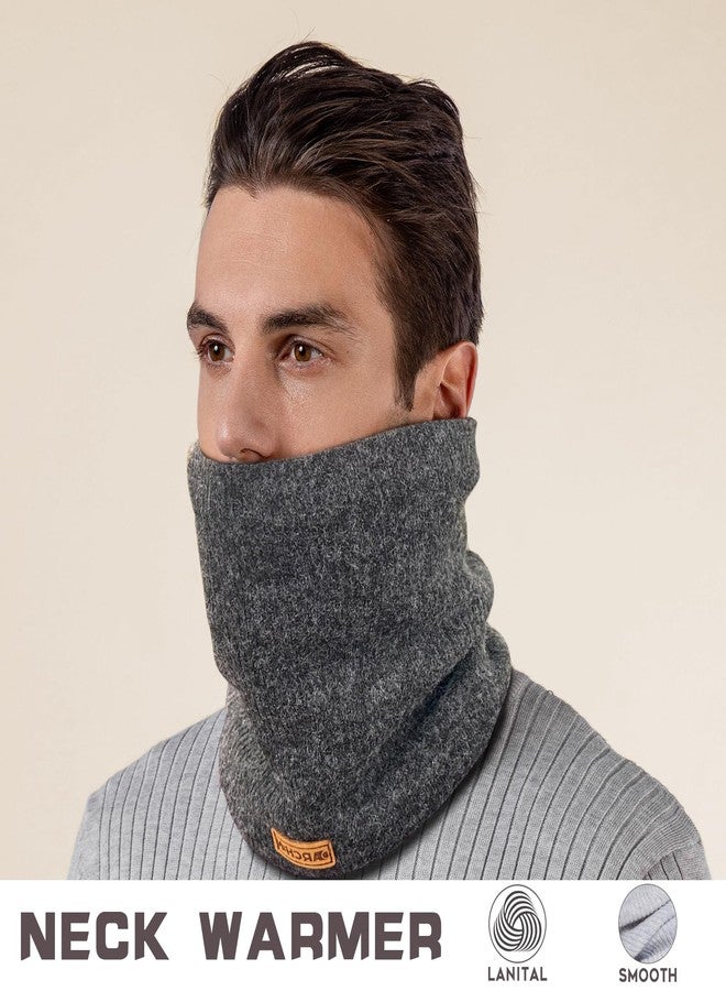 DARCHEN Neck Warmer, Neck Gaiter For Men Women, Winter Face Scarf Fleece Covering Mask, Thick Windproof Scarves Ski Winter Outdoor Activities [1 or 2 Pack] - Image 4